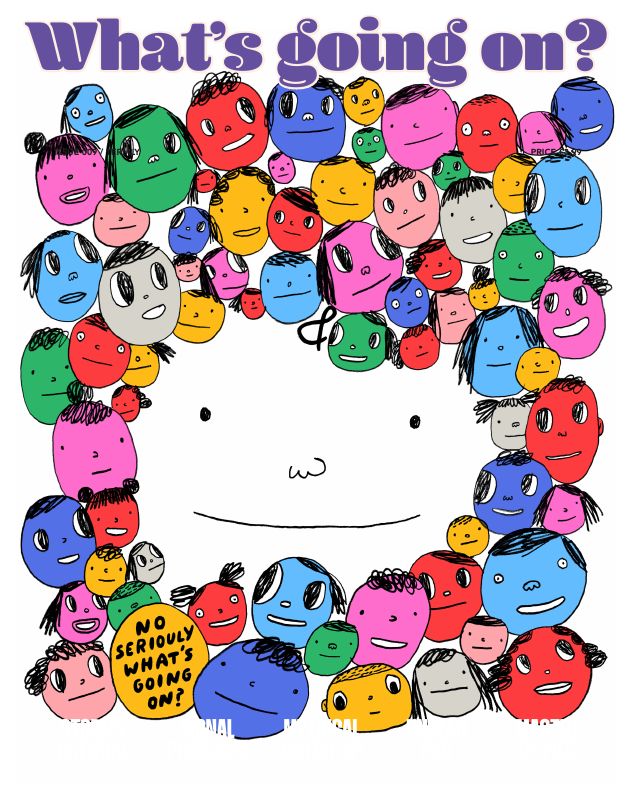Cover of Issue 010, a crowd of colourful faces